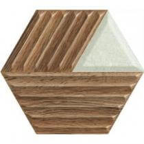 Woodskin Mix Hexagon Str. C 19,8x17,1 csempe