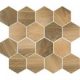Uniwersalna Mozaika Prasowana Wood Natural Mix Heksagon Mat 22x25,5