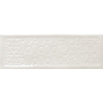 Titan White Decor 10x30,5 csempe