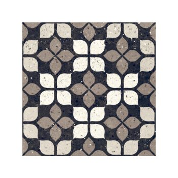 FR-8 Frammenti Nero Fiore 20x20 padló