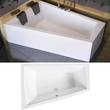 Besco Intima Duo aszimmetrikus íves akril kád