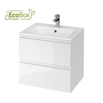   Cersanit Moduo alsó szekrény 60 mosdóval, fényes fehér S801-314-DSM