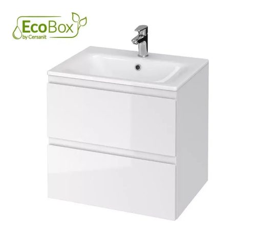 Cersanit Moduo alsó szekrény 60 mosdóval, fényes fehér S801-314-DSM