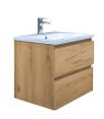 SAT B-Way tölgy alsó szekrény mosdóval