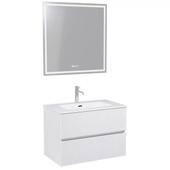   HD Torino Matt White 60 komplett bútor fali mosdószekrénnyel és tükörrel