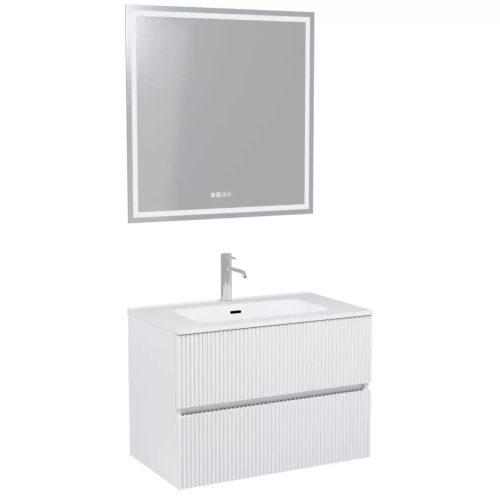 HD Torino Matt White 60 komplett bútor fali mosdószekrénnyel és tükörrel