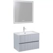 HD Torino Matt White 60 komplett bútor fali mosdószekrénnyel és tükörrel