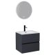 HD Aria Antracit 60 komplett bútor fali mosdószekrénnyel és tükörrel