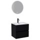 HD Aria Black 60 komplett bútor fali mosdószekrénnyel és tükörrel