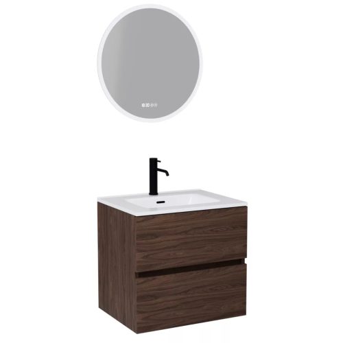 HD Aria Matt Hazel 60 komplett bútor fali mosdószekrénnyel és tükörrel