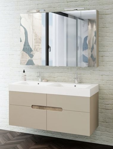 Fürdőszobabútor, tBoss, Luna 120 2M/2CS, alsószekrény mosdóval