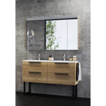 Noto 120 alsószekrény mosdóval, láb nélkül