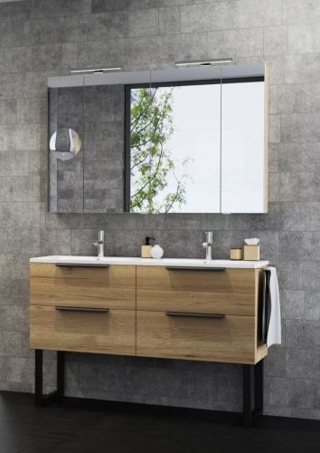 Noto 120 alsószekrény mosdóval, láb nélkül