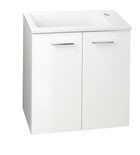 AQUALINE ZOJA Mosdótartó szekrény, 49x50x24,6cm, két ajtós (51047A)