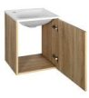 AQUALINE ZOJA mosdótartó szekrény, jobbos, 40x50x32cm, platina tölgy, (51048DP)