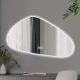 HD Cloud 100 cm széles fali szabálytalan alakú LED okostükör forgatható, ambient világítással, érintőkapcsolóval és páramentesítő funkcióval