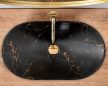 Mosdó Royal 60 Black Marble Matt REA-U7478