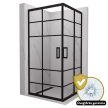 Olmo Black szögletes zuhanykabin