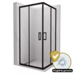 Olmo Black szögletes zuhanykabin