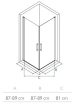 PAX 11 szögletes zuhanykabin 25260-90