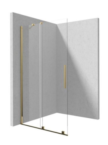 Walk-in, Deante Prizma tolóajtós walk-in, arany, 120 cm KTJ_Z32R