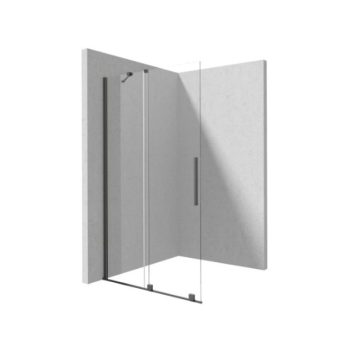   Walk-in, Deante Prizma tolóajtós walk-in, titán, 120 cm KTJ_D32R