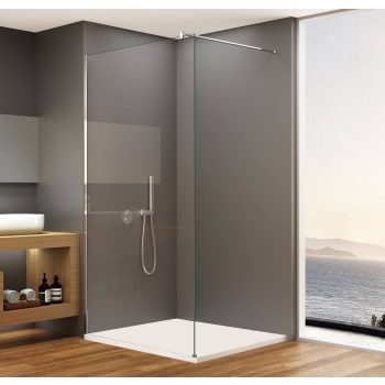   Sapho Bruckner Spitza Walk-in fix zuhanyfal, 1200mm, transzparent üveg (750.120.1)