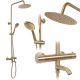 Zuhanyszett termosztátos Lungo Gold Brush REA-P6604