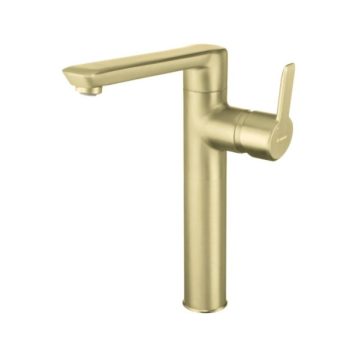   Mosdó csaptelep Deante Arnika magas, szálcsiszolt arany BQA_R20K