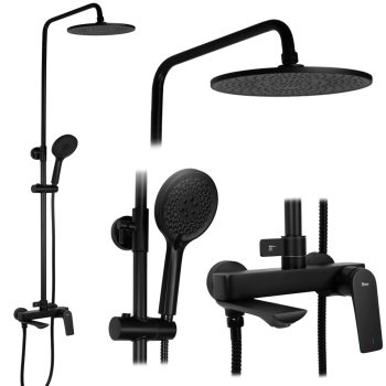 Zuhanyszett Avalon Black REA-P8811