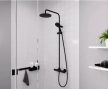 Zuhanyrendszer Hansgrohe Vernis Blend termosztáttal matt fekete 26276670