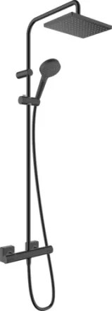 Zuhanyrendszer Hansgrohe Vernis Shape 230, 1 jet, EcoSmart, termoszáttal matt fekete 26097670