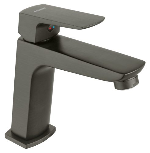 Mosdó csaptelep Ferro Vitto Verdeline Gun Metal click-clack lefolyóval BVI2VLGM