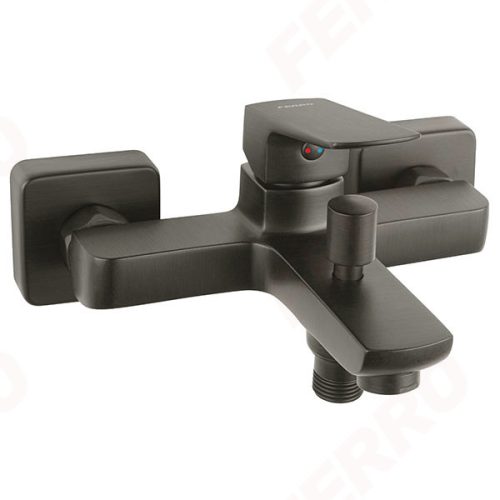 Kád csaptelep Ferro Vitto Verdeline Gun Metal - Falra szerelhető  BVI1VLGM