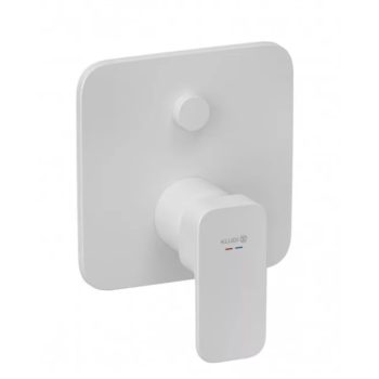   Kád csaptelep Kludi Renon falon belüli egykaros 2 fogyasztóhoz visszafolyásgátlóval, matt fehér 427635375