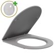 Wc Dolphin Matt Grey mély öblítésű, monoblokkos, hátsó kifolyású slim "P" tetővel és fényes króm nyomógombbal + tartály