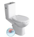 Wc Etiuda mozgáskorlátozottaknak, tetőnélkül hátsó kifolyású, RIMLESS, 37,5x67,5cm K11-0221