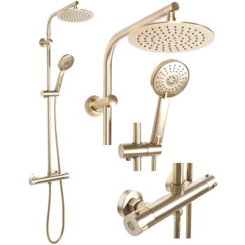 Zuhanyszett Bliss Brush Gold REA-P8413