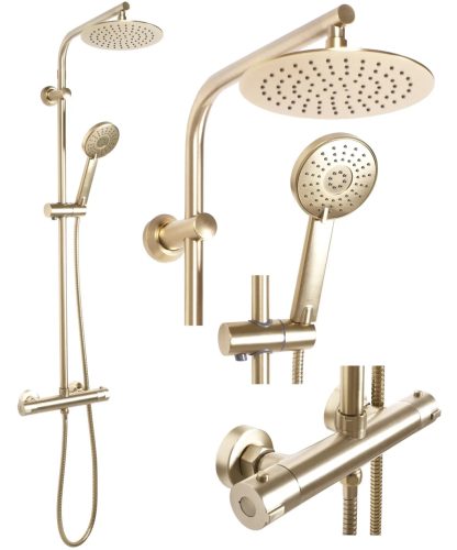 Zuhanyszett Bliss Brush Gold REA-P8413