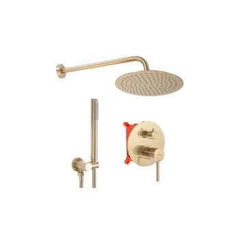 Zuhanyszett rejtett Lungo Gold Matt + Box REA-P4160