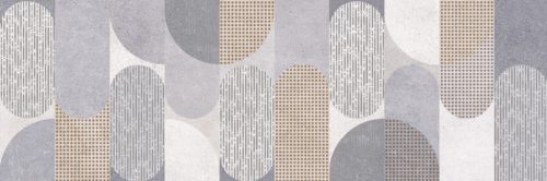Princess Grey/White 25x75 dekor