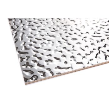 JP Decor waved wall panel – METALLIC MIRRORED SILVER