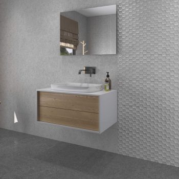 Beton hatású fürdőszoba csempe